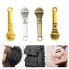 100Pieces Microphone Pendants Craft Accessories Jewelry Charm Pendant Present for Jewelry Making and Craft Enthusiasts