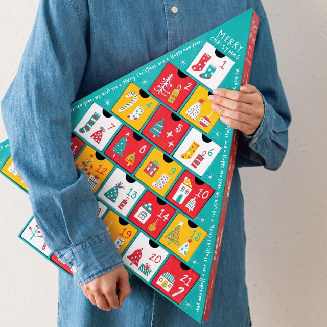 Головы Разные товары 48 x 54 x 10см Красный Зеленый Рождественский Адвент-календарь HEADS [1 штука] XDR-ADV1