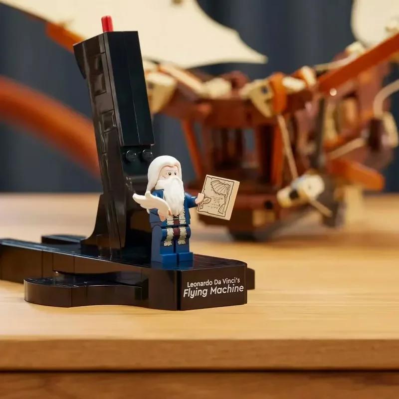 493pcs Leonardo Da Vinci'S Flying Machine DIY Assemble Model Set Birthday Gifts & Halloween Decoration Gifts