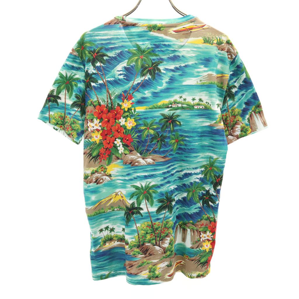 Polo Ralph Lauren Tropical Pattern Short Sleeve Custom Slim Fit T-shirt S Men's Used