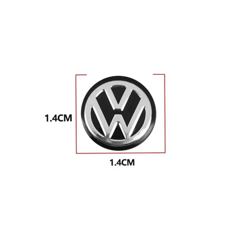 For Volkswagen VW Car Goods 14MM Remote Car Key Stickers Emblem Accessories For Volkswagen Jetta MK5 MK6 Golf-4 5 6 7 Passat 3B7
