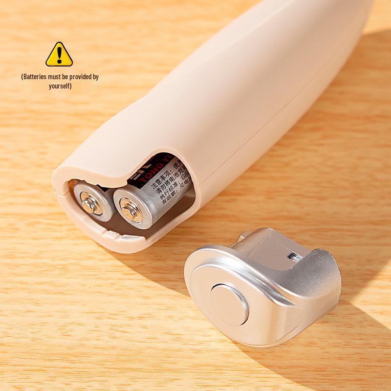 Compact Electric Milk Frother with Stand - Battery-Powered Coffee and Egg Beater