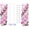 balloon stand balloon tower 2 pieces set height adjustment long with balloons birthday wedding balloon stand arch kit for floor (set of 2)