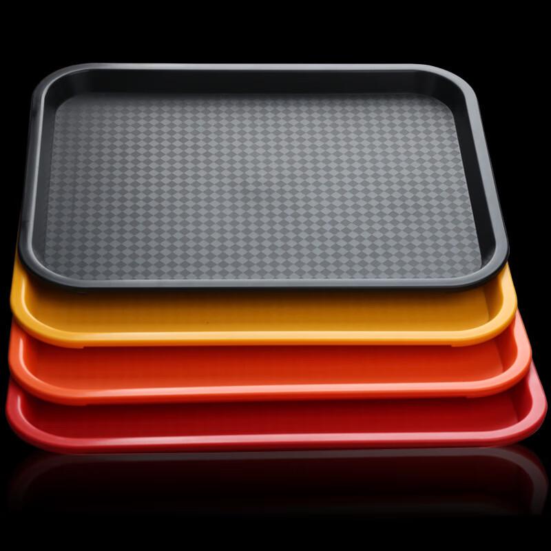 Commercial Non-slip Plastic Serving Tray with Handles