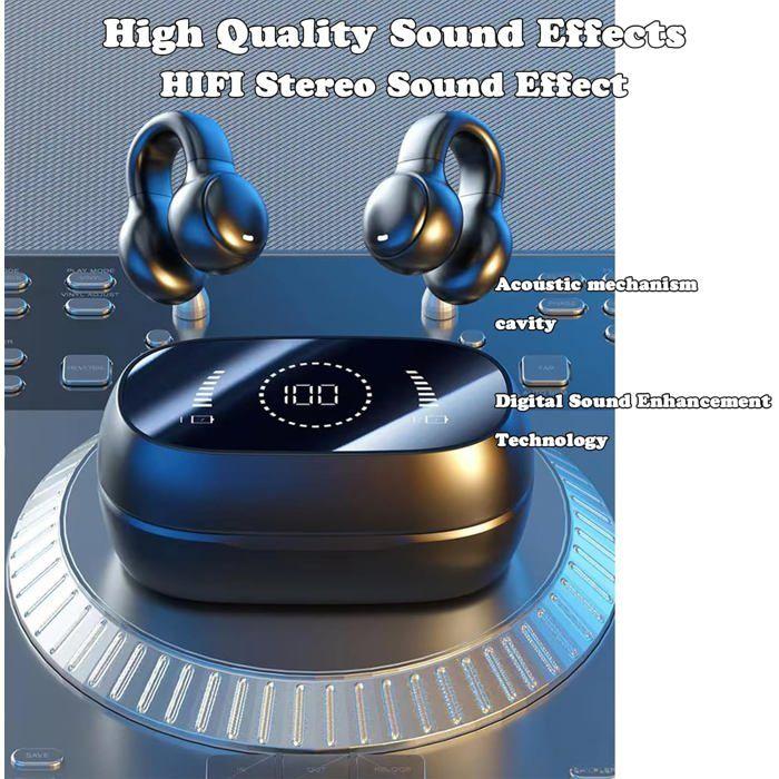 Bone Conduction Headphones - HOME FIT TRAINING - Bluetooth 5.3 - Sweatproof - Black