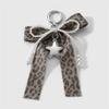 Брелок с бантиками для женщин и девочек, леопардовый принт, аксессуар для сумки, шарм для женщин, сплав, брелок для ключей, модный кулон для сумки
