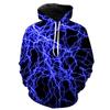 Spring Autumn Fashion 3D Printing Lightning Men's Hoodie Sweatshirt Casual Long Sleeve Pullover Streetwear Hooded Oversized Tops
