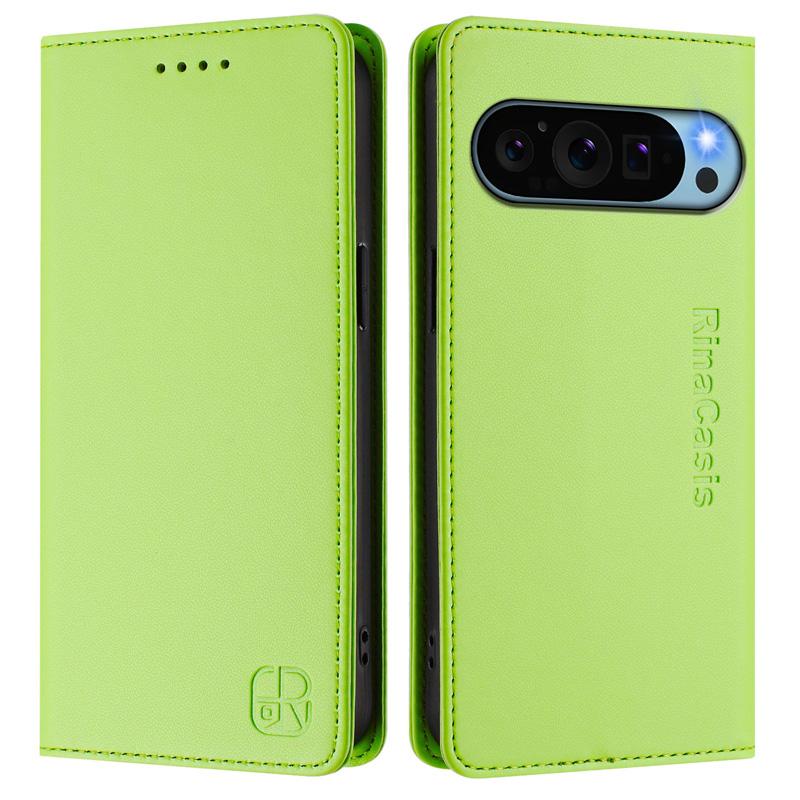 Роскошный кожаный чехол для Google Pixel 9 Pro XL 8A 7A 6A 5A Pixel8 Pixel7 Pixel5 RFID-блокировка слота для карт Магнитная подставка для притяжения Ударопрочный откидной чехол