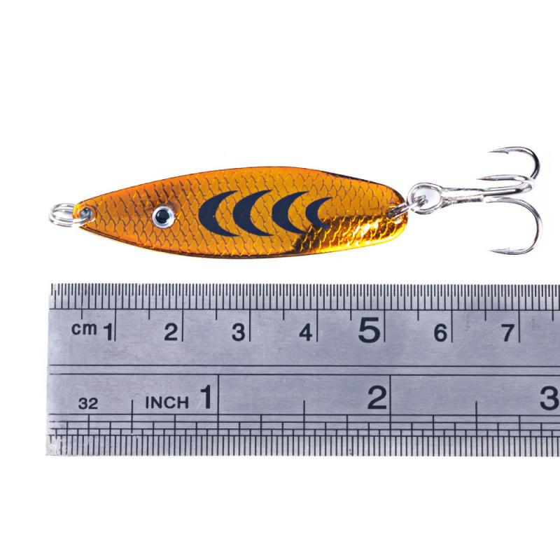 5PCSMetalvibGlowing Fishing Tackle Sequins5CM/6.8GLure bait set for trout with shiny sequins