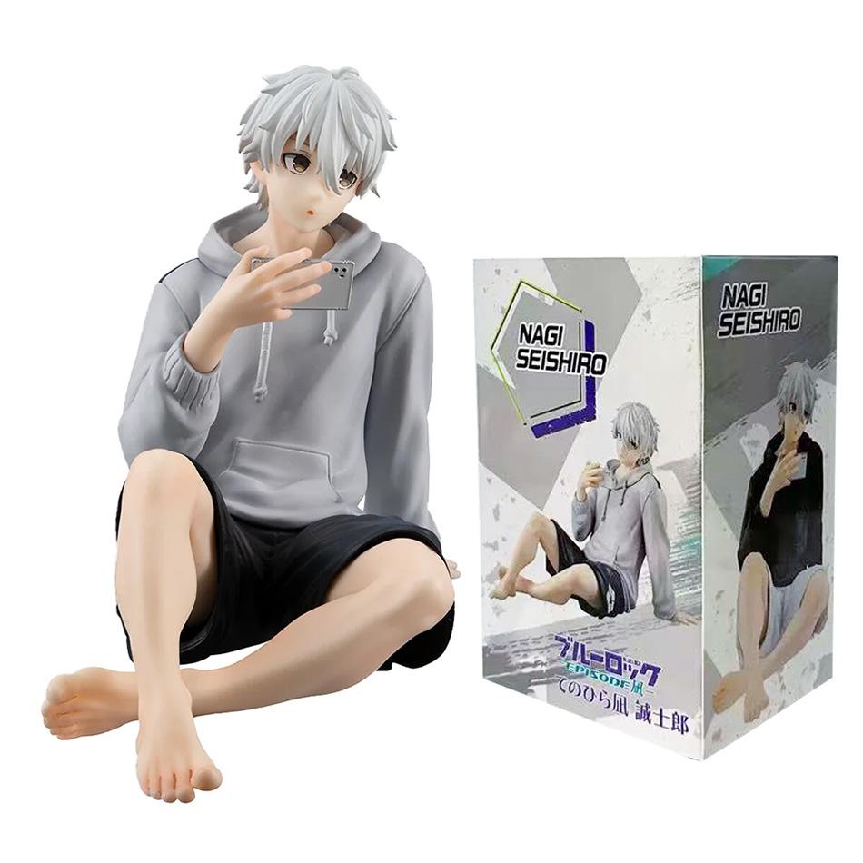 BLUE LOCK Nagi Seishiro Anime Figure White-Haired Shinji Football Model Statue Collectible Christmas Gift Decorations