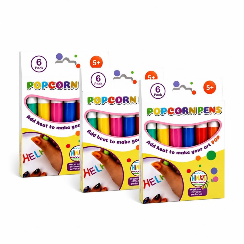 Popcorn Pens, 3D Puffy Art Kit for Kids, Magic Bubble Drawing Pens(1PCS) | Create Raised Designs with Heat-Activated Effects