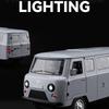 1:18 Русский УАЗ TRAVELER АВТОБУС Литая Модель Машинки Игрушка Литье под Давлением Металл Оттянуть Назад Звук и Свет Машинки Игрушки Для Детей Транспортное Средство