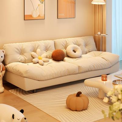 Компактный облачный диван: Тканевый диван-кровать для маленьких квартир, офисов и открытых пространств