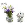 2 шт. комплект украшений для зеркала заднего вида автомобиля, симпатичная мини-ваза для цветов в виде кролика, украшения для приборной панели, аксессуары для салона автомобиля для женщин