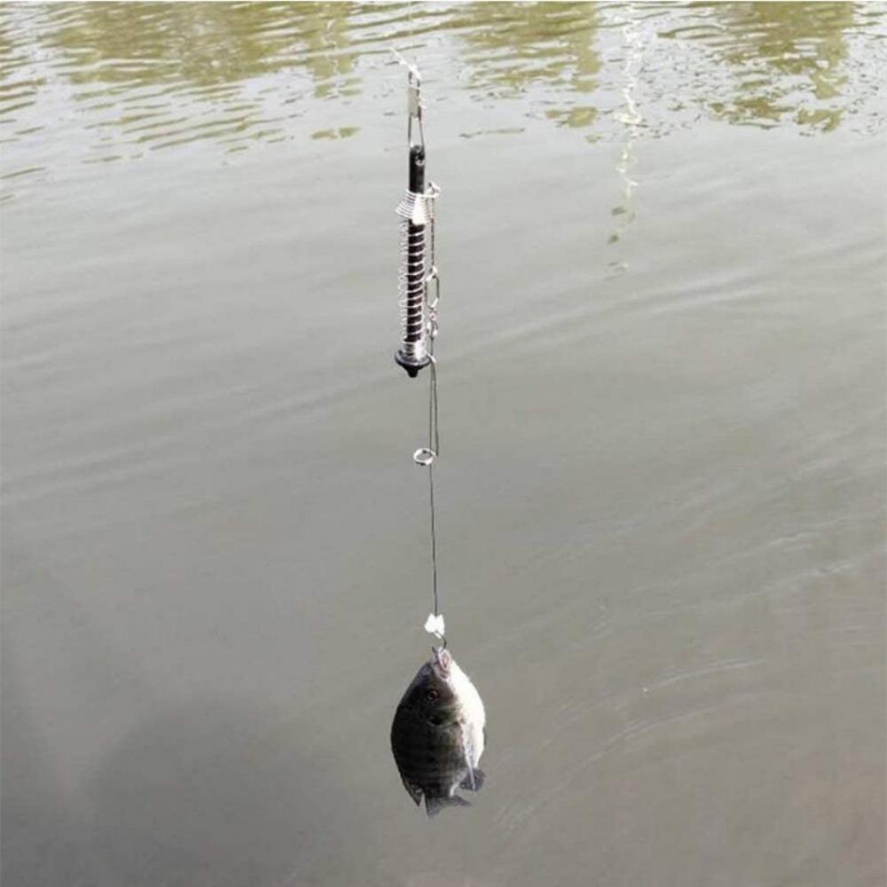 Автоматический рыболовный крючок, триггер из нержавеющей стали, пружинный рыболовный крючок, приманка, катапульта, ленивые рыболовные снасти
