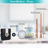 Quiet Clock Movement Clock Mechanism with Wood Clock Hands Clock Accessories for Wall Clock Repair Replacement Kits