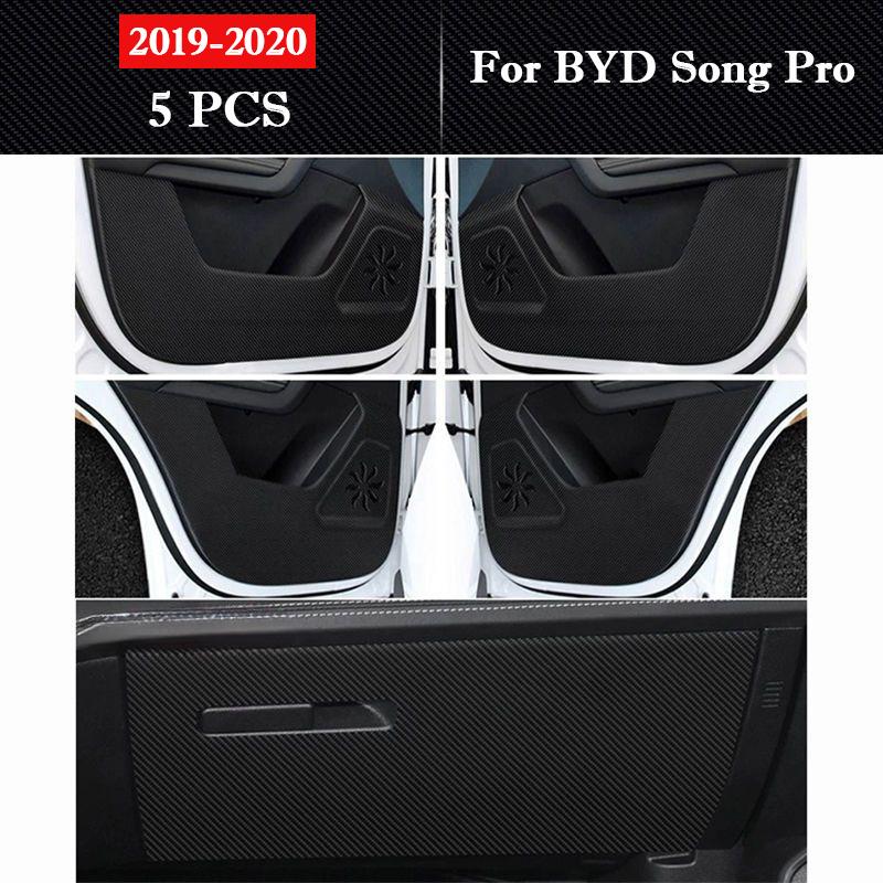 Для BYD Song Pro DMi 2019-2026 Накладки на двери автомобиля от пинков Наклейки для защиты перчаточного ящика Пленка устойчивая к царапинам Аксессуары для интерьера