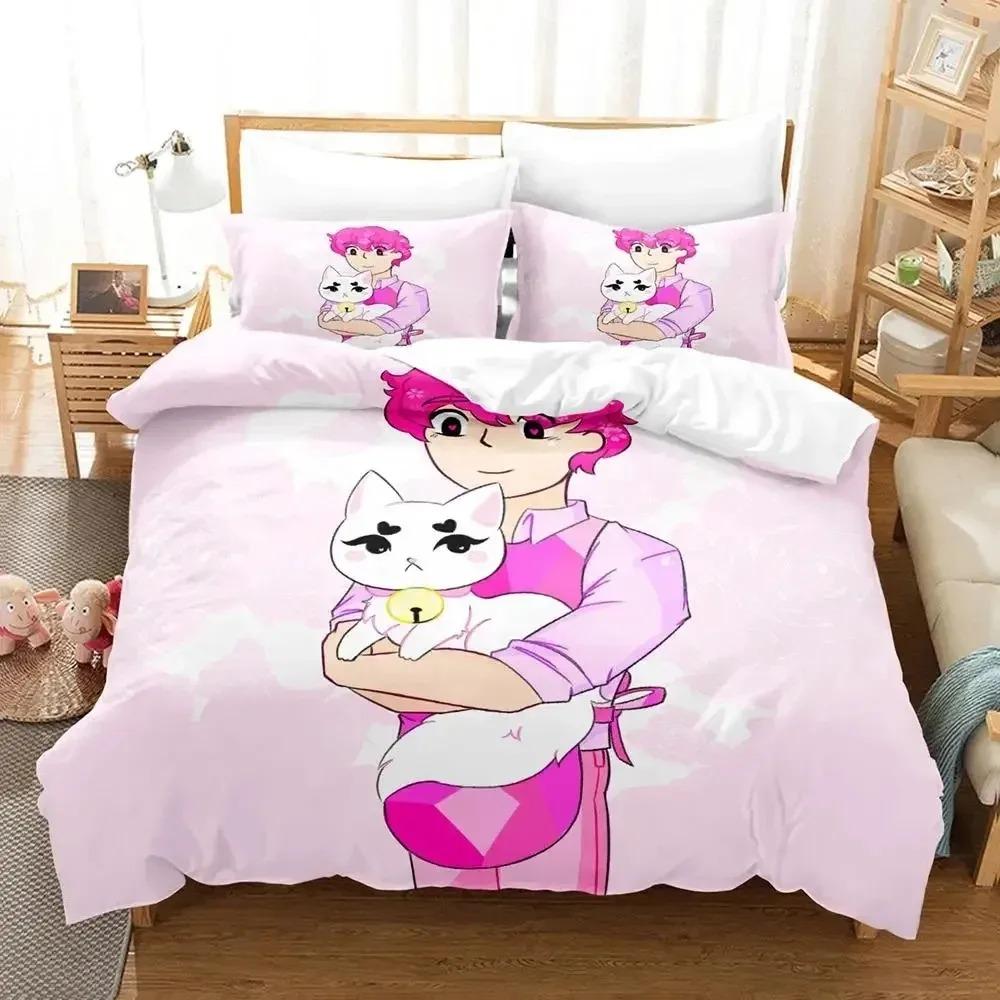 Комплект постельного белья Cartoon Bee PuppyCat, пододеяльник, комплект постельного белья, пододеяльник, наволочка, одеяло размера king-size, комплект постельного белья для мальчиков и взрослых