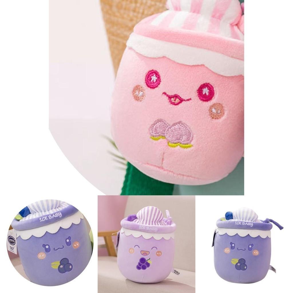 Плюшевая игрушка в виде чашки молочного чая с мороженым для детей, мягкая и милая кукла-чучело, идеальный подарок на день рождения для девочек