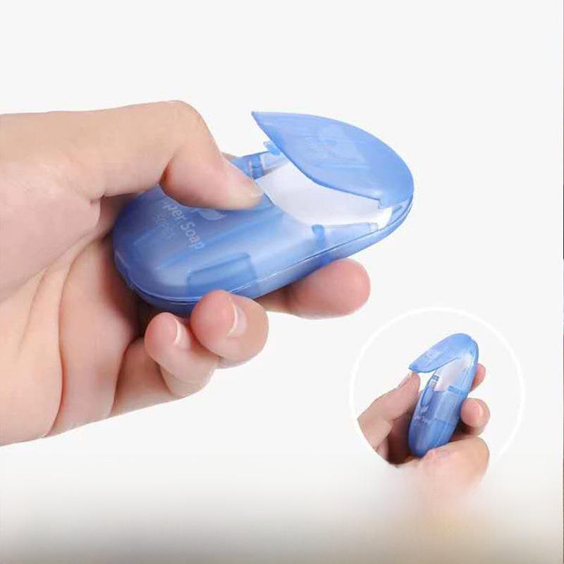 Портативные мини дорожные мыльные хлопья: Одноразовая бумага для мытья рук для использования на открытом воздухе