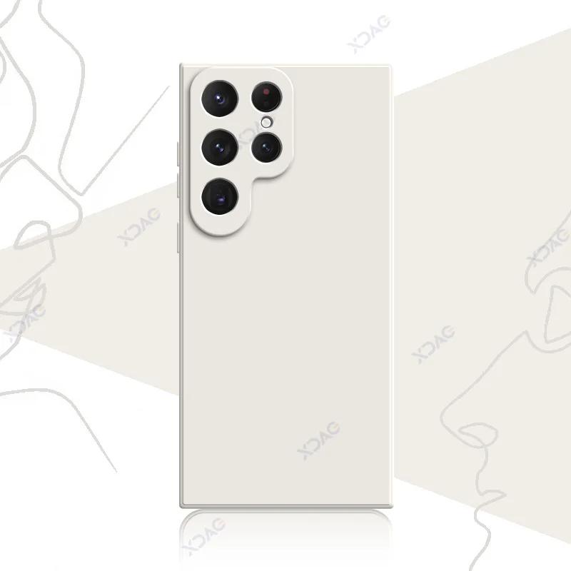 Роскошный мягкий квадратный жидкий силиконовый чехол для Samsung S23 FE Plus Ultra SamsungS23 S23FE S23Plus S23Ultra 5G Coque