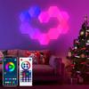 Умные светодиодные шестиугольные светильники RGBIC Настенные бра Музыкальная синхронизация Игровой светильник с пультом дистанционного управления