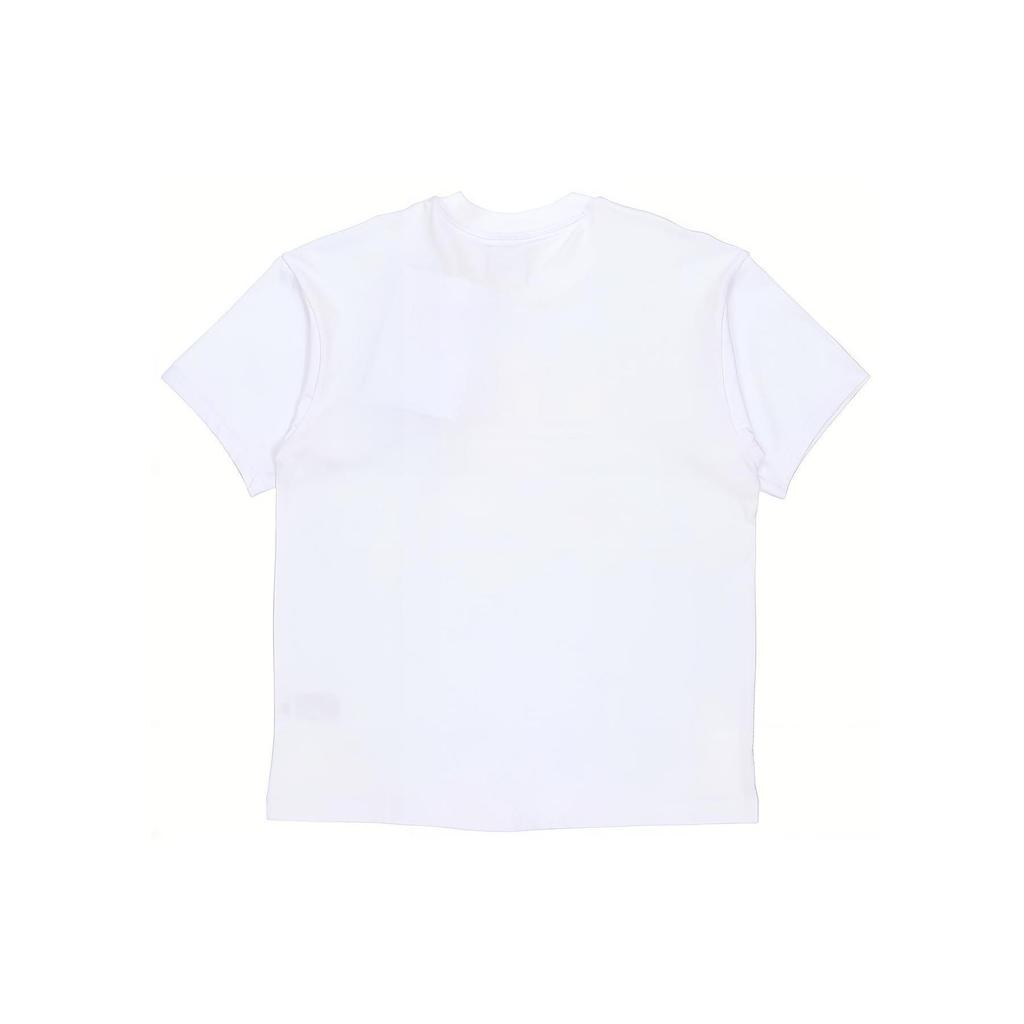 Adidas Originals Pure Color Logo Print Sports Short Sleeve T-Shirt Unisex Tops White HE2519