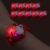 Party LED Light Up Bracelet, Santa, 10 Pieces