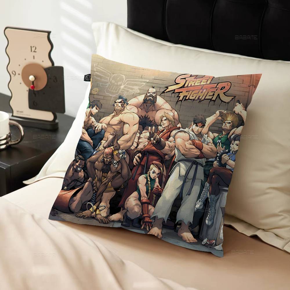 Game S-Street-F-Fighter Maple Design Cushion Cover Happy Autumn Harvest Decor Holiday Decorati Pillow Cover