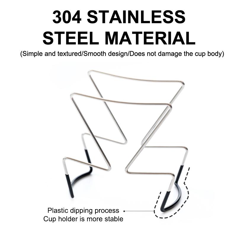 Держатель для дрип-пакетов для кофе из нержавеющей стали, для улицы, в японском стиле, подвесной держатель для кофейного фильтра с ушками, портативная подставка