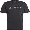 Мужская футболка adidas Terrex Classic Logo для хайкинга, Черная, Средняя