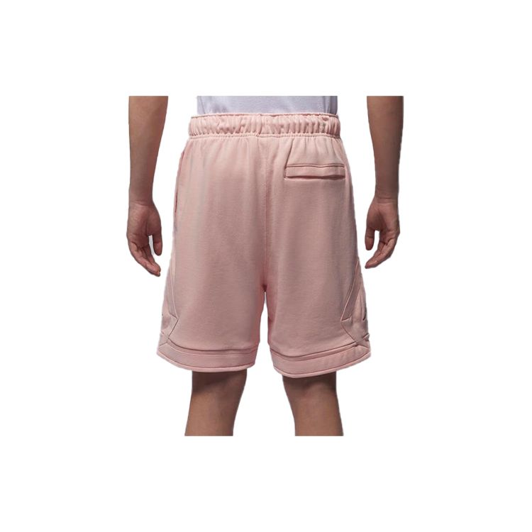 Jordan Мужские шорты Essentials Solid Color Lace-Up Knit Sports Shorts Pink DQ7473-622