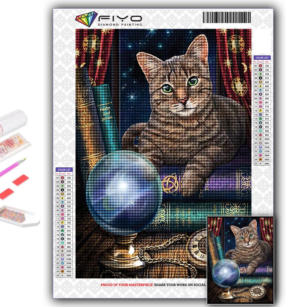 DIY 5D алмазная живопись Черный кот набор для вышивки крестом полная дрель вышивка мозаика художественная картина стразы подарок