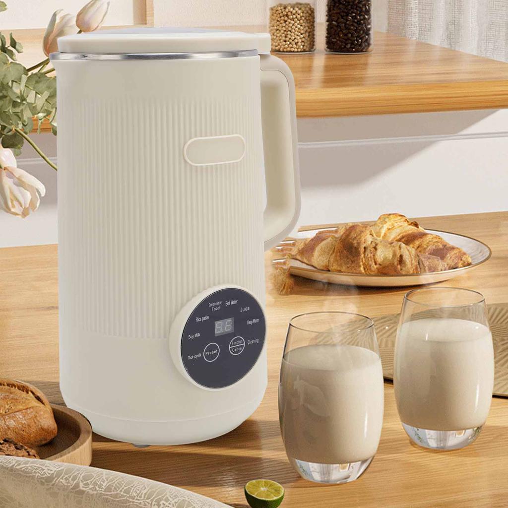 1200ml Nut Milk Maker Timer Automatic Cleaning Insulated Multifunctional Soybean Milk Machine for Fruits Vegetables