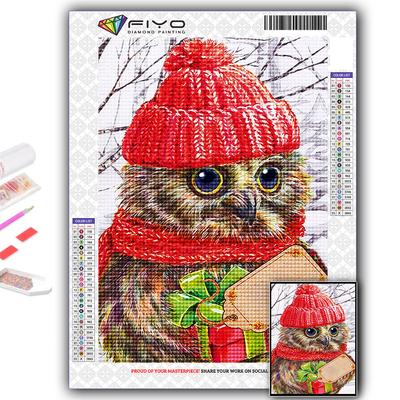 5D DIY Алмазная картина Вышивка крестиком Животное Сова Алмазная вышивка Мозаика Стена Искусство Украшение дома