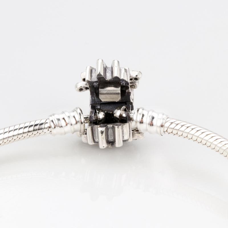 Браслет из стерлингового серебра 925 пробы, цепочка «змеиная кость», звезда, желание, снежинка