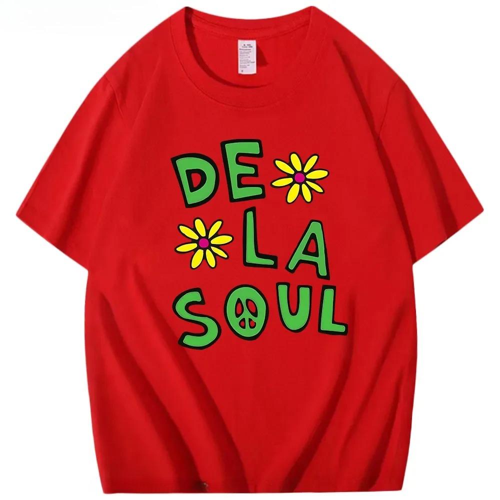 Аниме Футболки De La Soul Красивая Футболка Dela С Коротким Рукавом Одежда Мужчины Женщины Милый Мультяшный Манга Футболки Хай стрит