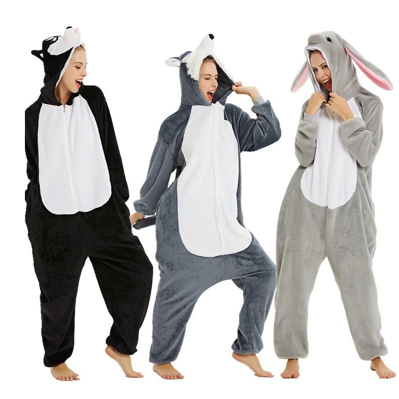 Wolf Style Tiger Costume Unicorn Pajama Onesie Kigurumi Jumpsuit