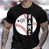 Футболки для мужчин Персонализированные бейсбольные рубашки Футболки с надписью «сделай сам» с надписью «Бейсбольная команда» Индивидуальные футболки с названием бейсбольной команды для бейсболистов