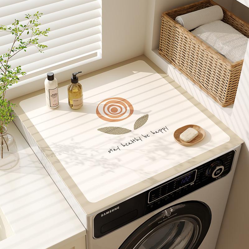 Накладка на крышку стиральной машины-барабана, абсорбирующая ткань-чехол для холодильника, пылезащитная накладка из диатомовой земли для изголовья кровати и столешницы