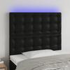 VidaXL LED Headboard Bedroom Furniture Single Bed Accessory Headboard Interior Black 3122496