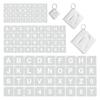 ABBP-108 шт. Трафареты с буквами и цифрами, 3 размера, 1/3/5 дюйма, Шаблоны алфавита и цифр, Многоразовые пластиковые трафареты для рисования