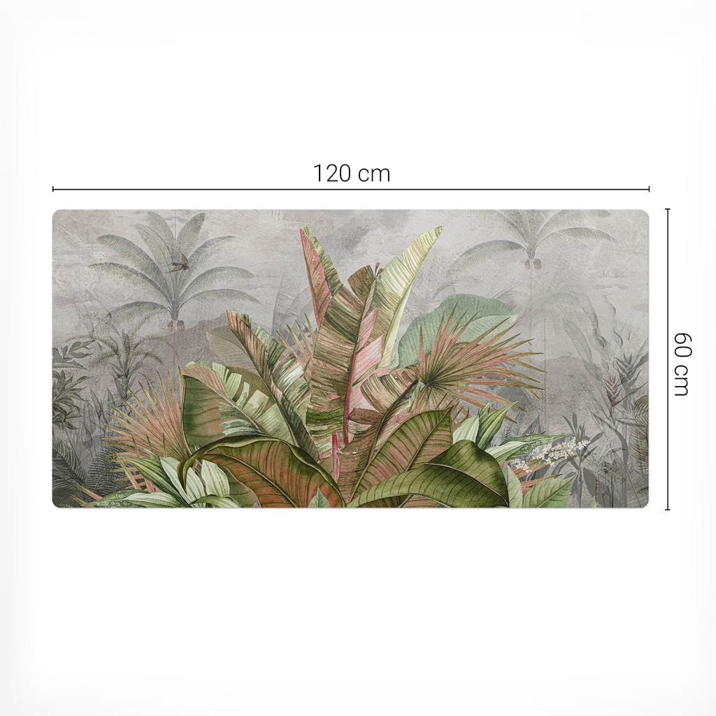 Podkładka Gamingowa Pod Mysz I Klawiaturę Tropikalna Dżungla 120X60 Cm