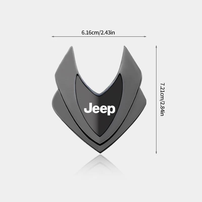 3D Metal Car Emblem Sticker for Jeep Renegade Wrangler JK JL Grand Cherokee 3D Logo Badge Decal Auto Trunk Fender Accessories AJZ1