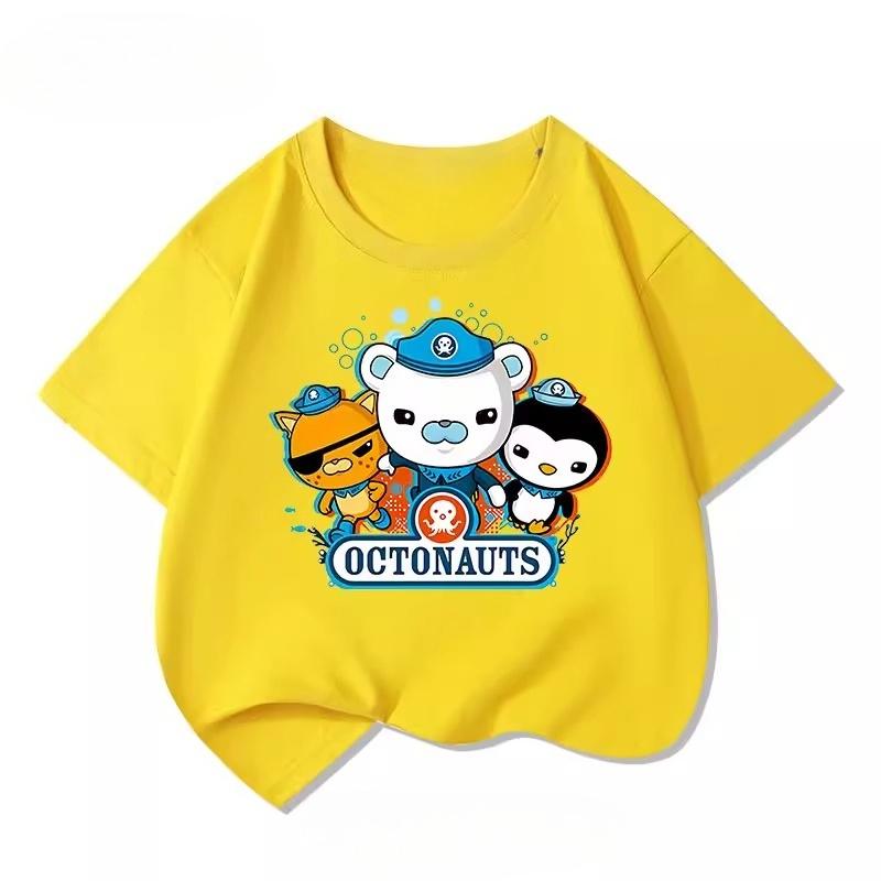Potdemiel Octonauts Rescue Team Childrens 100 Cotton TShirt New Summer Style Comfortable and Breathable Childrens TShirt
