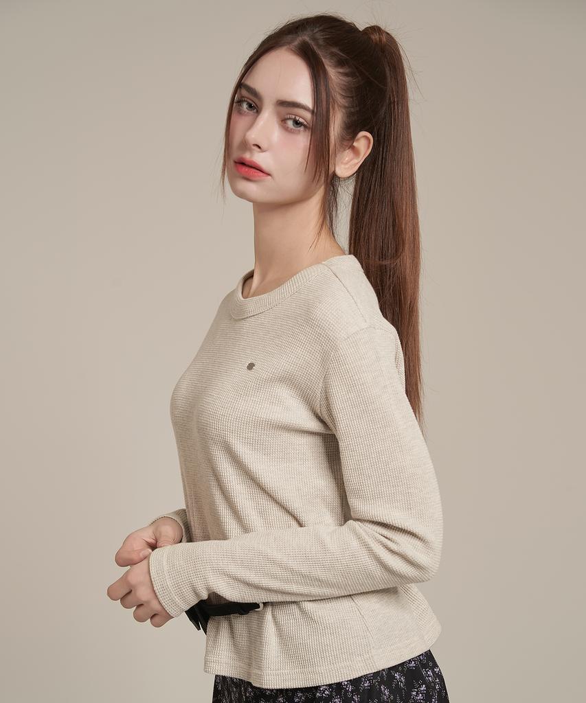 Waffle T-shirt Iteoneolmomeonteu _ Овсяный