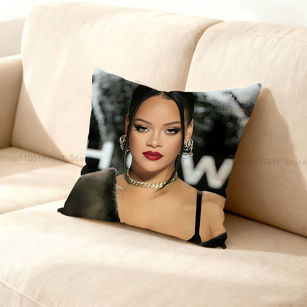 Singer R-Rihanna-Es Pillow Case For Sofa Decor Car Office Room Printing Cushion Cover Decorations And Protector