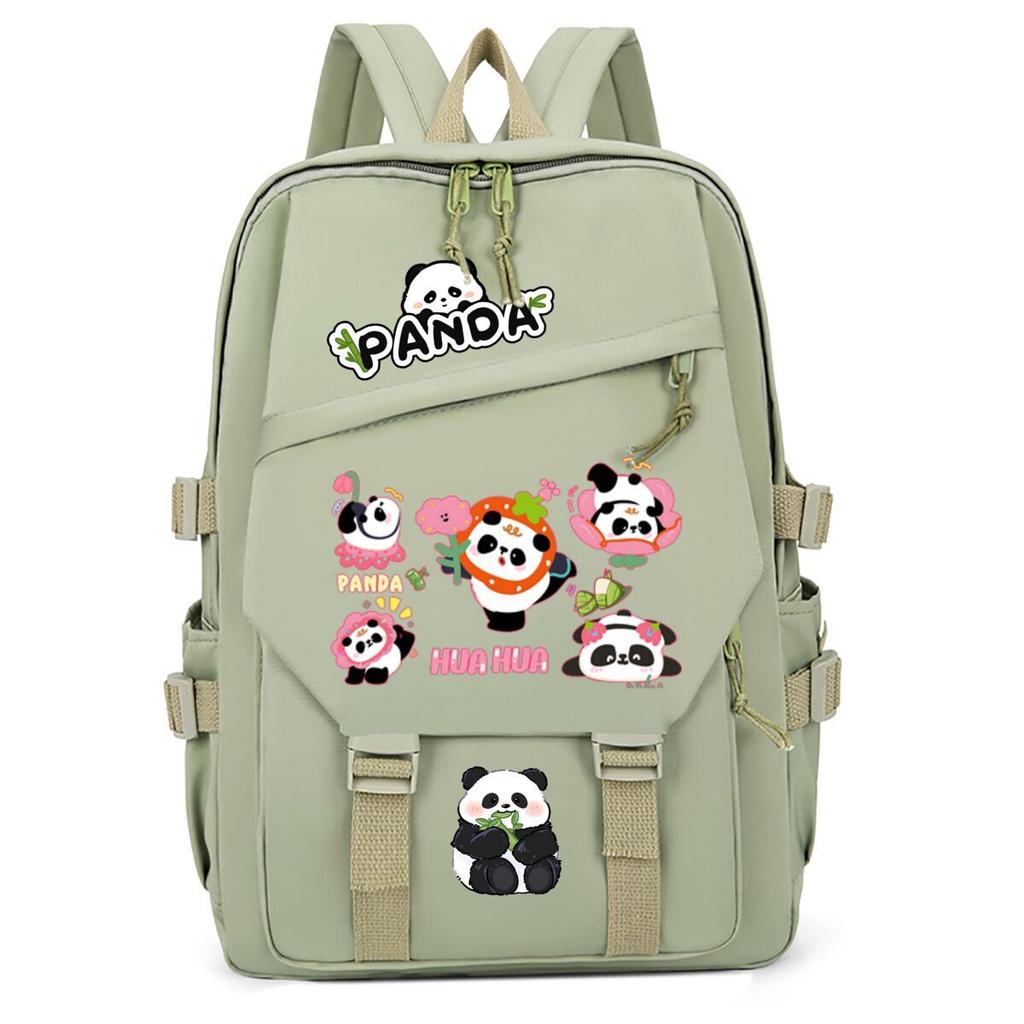 Panda Huahua Cartoon Printing Primary And Secondary School Students High Value Backpack Large Capacity Versatile School Bag