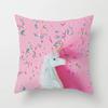 Наволочка с розовыми тропическими листьями для офиса, гостиной, дома, наволочка для автомобиля, украшения