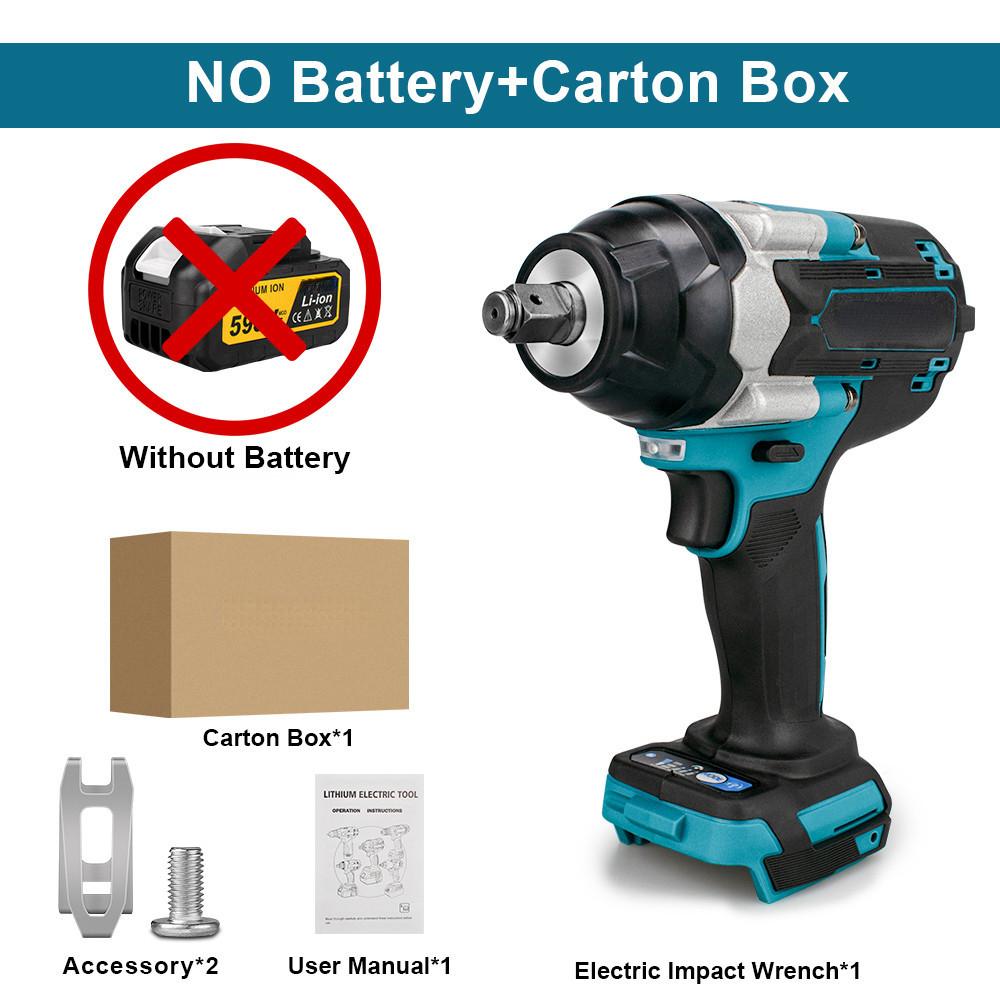 1/2 дюйма Отвертка Электроинструменты Бесщеточный Электрический Ударный Гайковерт Перезаряжаемый Аккумуляторный Гайковерт